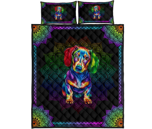 Quilt Bed Set - Dachshund 69 - Love Quilt Bedding Set