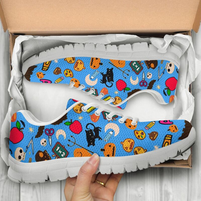 Teacher - Halloween Blue Kd Sneakers, Runni- Love Sneakers