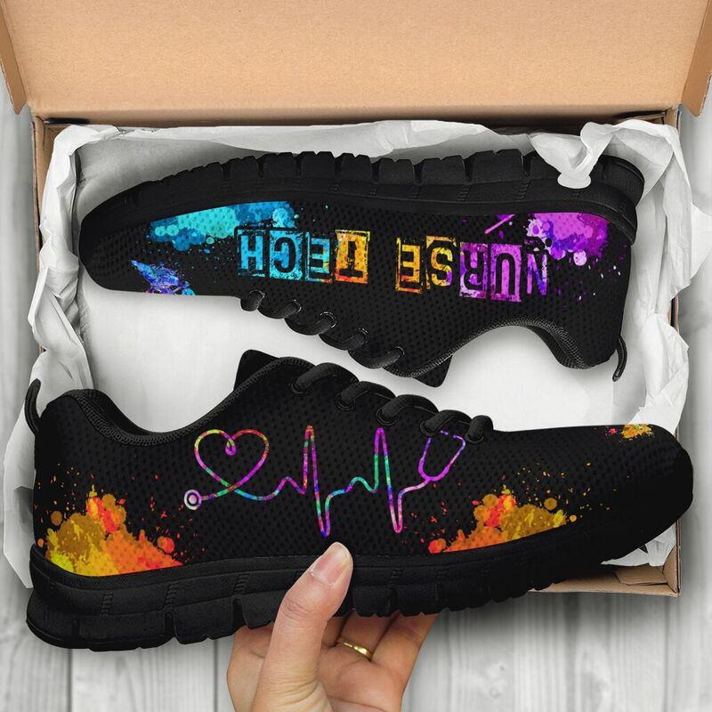 Nurse Tech Art Hb Kd Sneakers, Running Shoes, Shoes For Women, Shoes For Men, Custom Shoes,- Love Sneakers