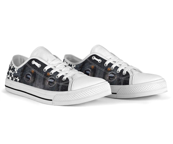 Dachshund Eyes Puzzles - Low Top Shoe - Love Love Top Shoes