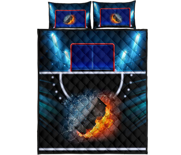 Hockey Fire Water - Quilt Bed Set - Love Quilt Bedding Set