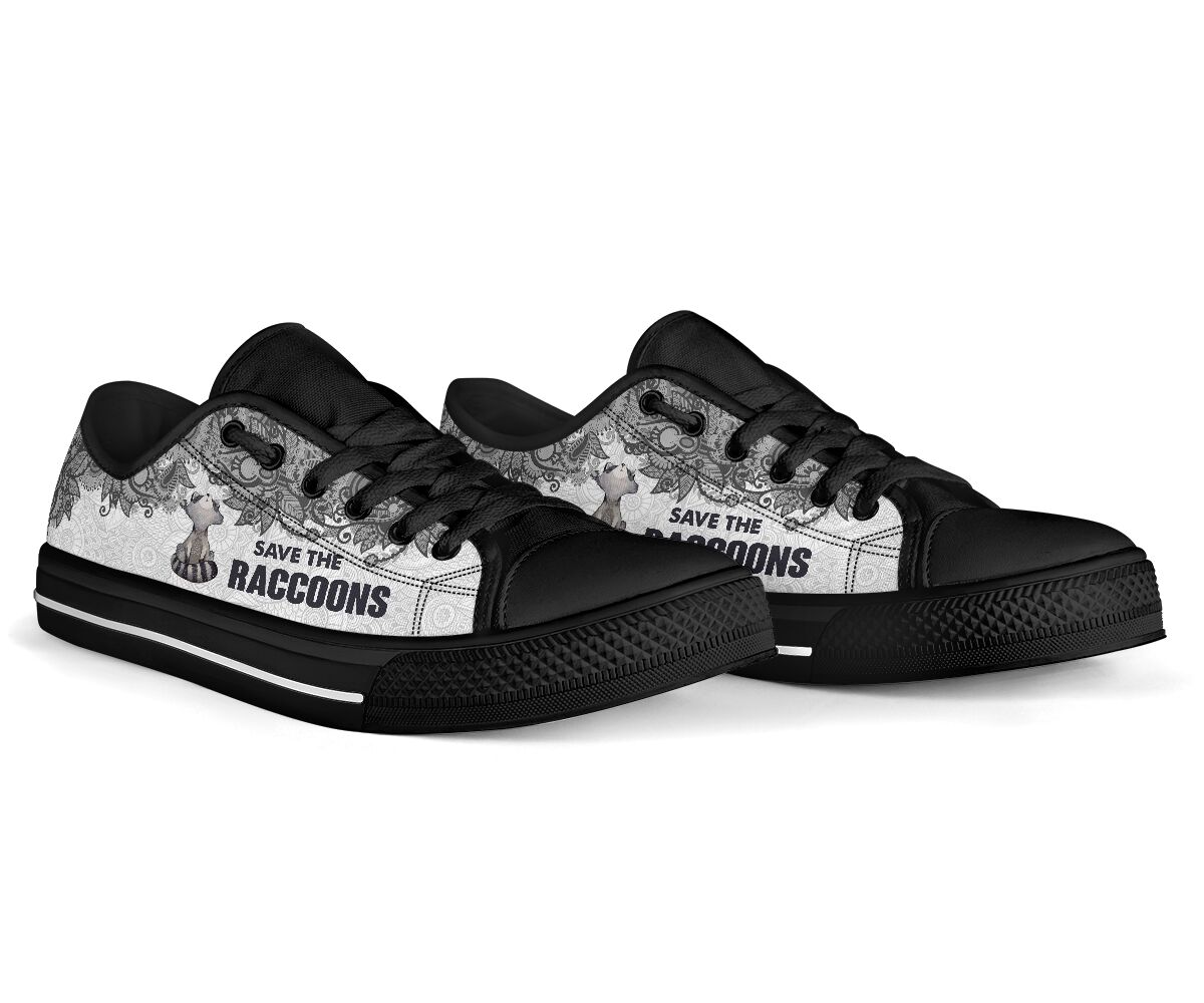 Save The Raccoons - Raccoons Low Top Shoes