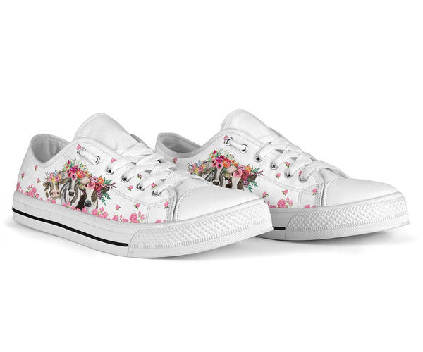 Cow Flower - Low Top Shoe - Love Love Top Shoes