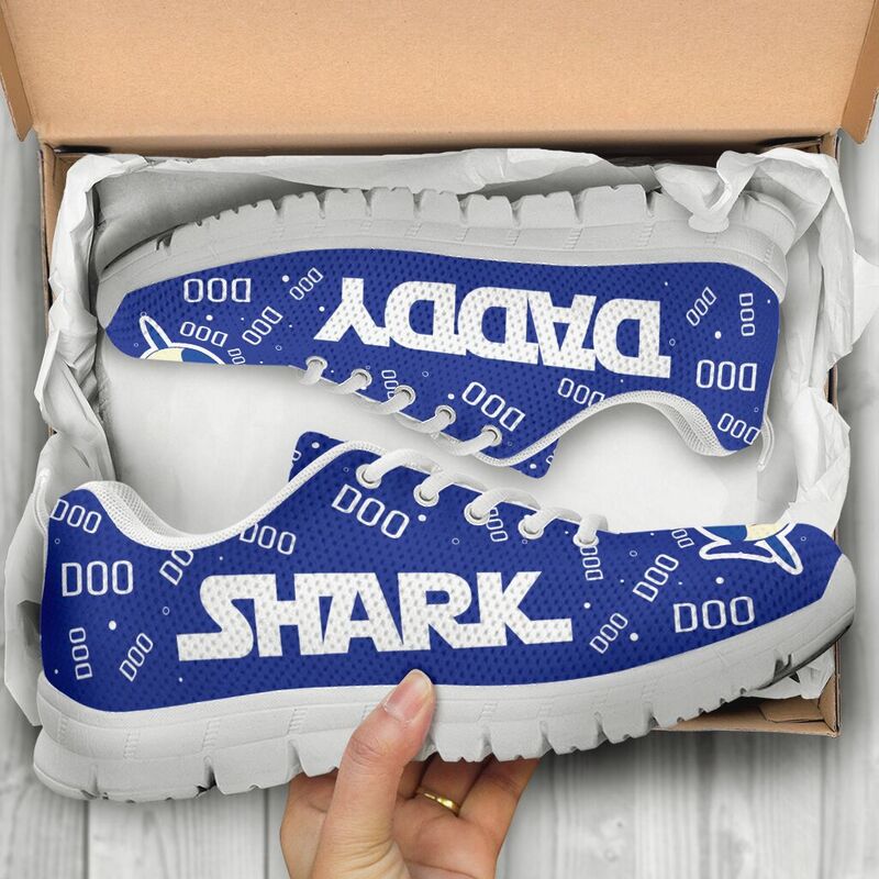 Daddy Shark Blue Sneakers, Running - Love Sneakers