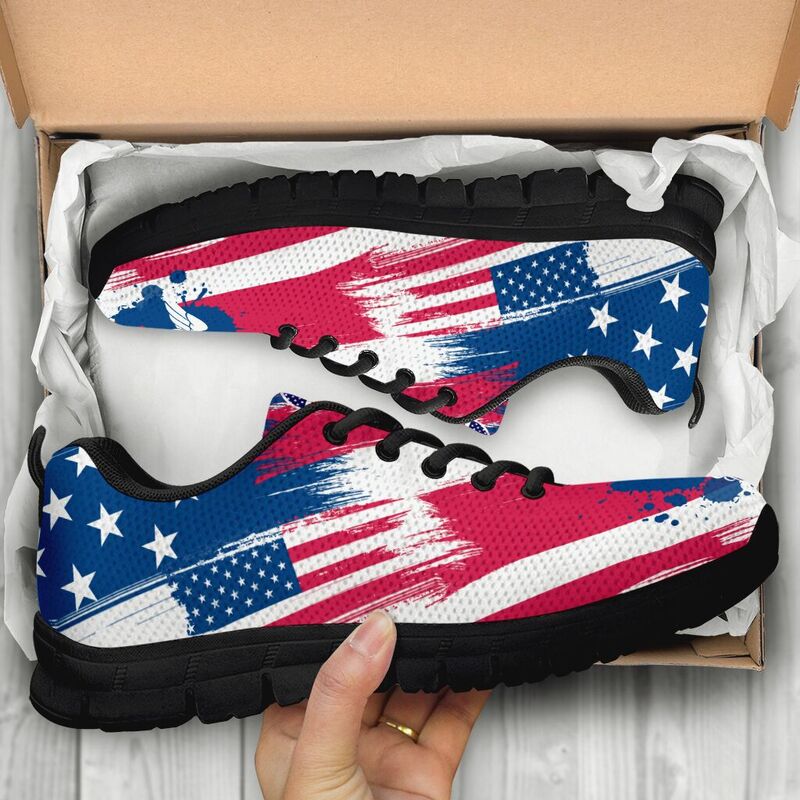 Nurse Usa Brush Sneakers, Running Shoes, Shoes For Women, Shoes For Men, Custom Shoes, L- Love Sneakers