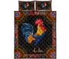 Chicken Mandala Quilt Bed Set 606793