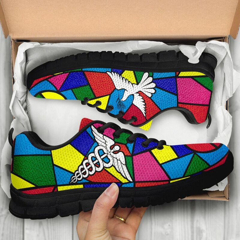 Nurse Peace Dove Gl Sneakers, Running Shoes, Shoes For Women, Shoes For Men, Custom Shoes, L- Love Sneakers