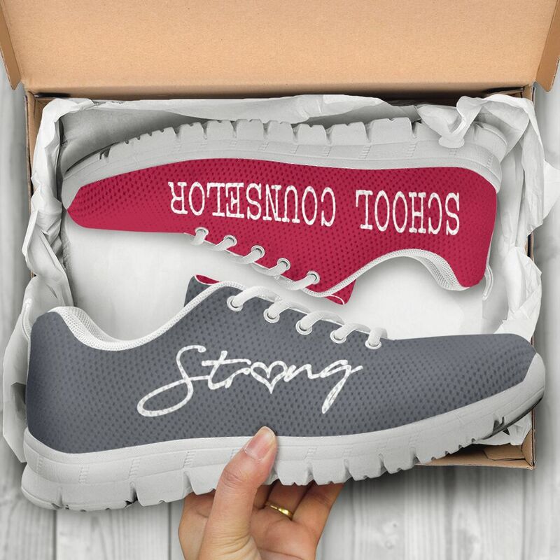 School Counselor Cardinal &ampamp Grey Kd Sneakers, Runni- Love Sneakers