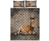 Horse Dry Soil Cracking 3d - Love Quilt Bedding Set