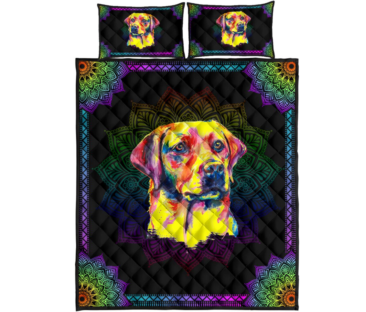 Quilt Bed Set - Labrador Retriever 32 - Love Quilt Bedding Set