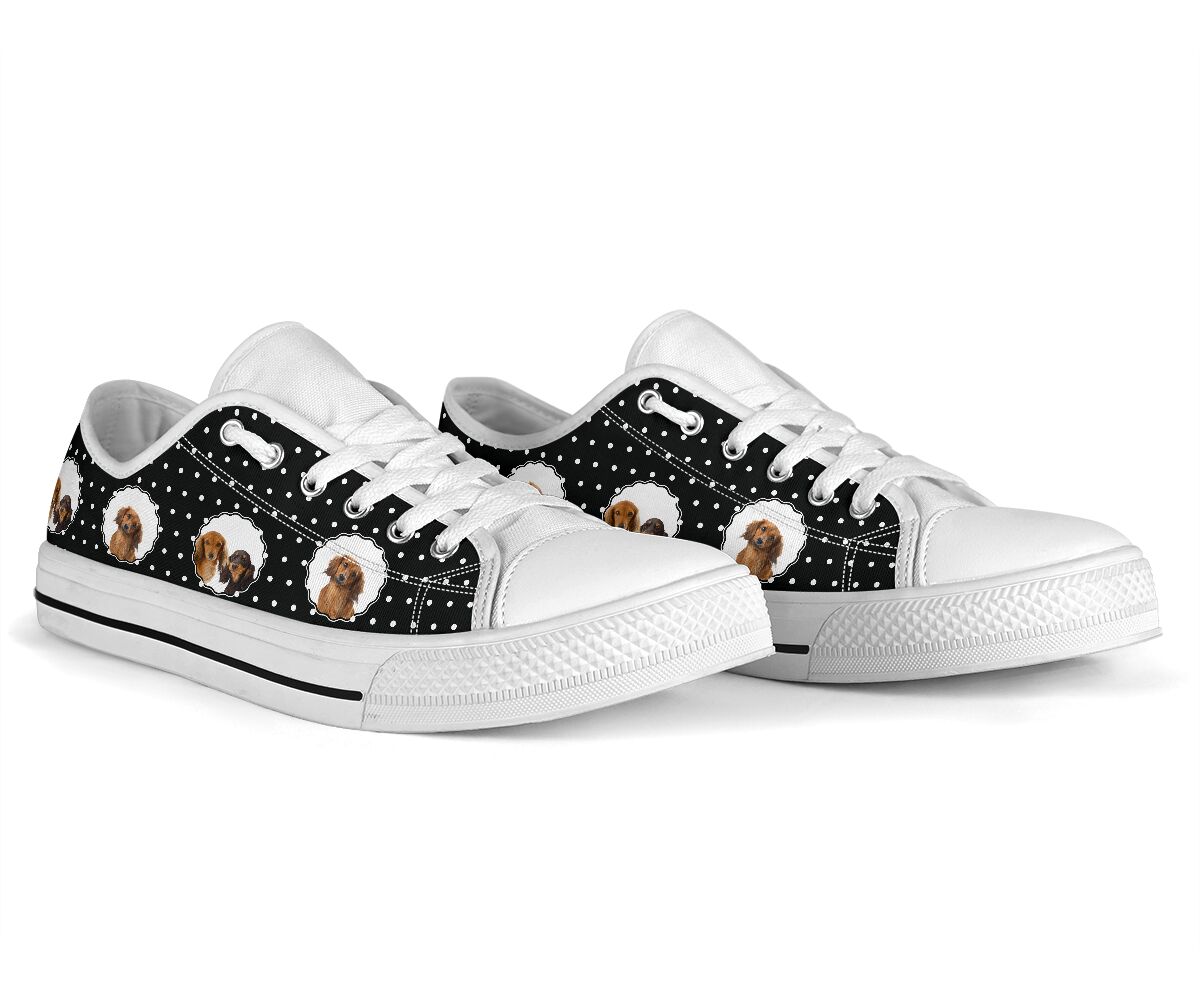 Dachshund Low Top Shoes - Love Low Top Shoes
