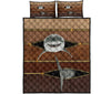 Shark Leather Style Quilt Bed Set 8- Love Quilt Bedding Set