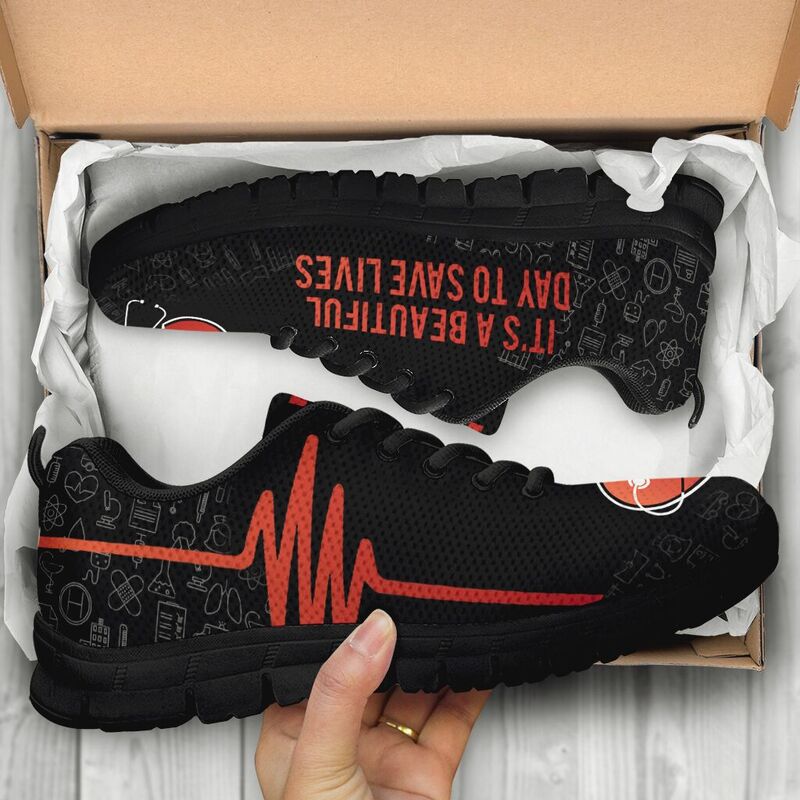 Nurse - It's A Beautiful Shoes Sneakers, Running Shoes, Shoes For Women, Shoes For Men, Cust- Love Sneakers