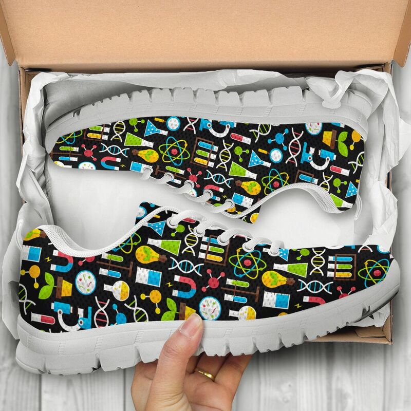 Biology Patterns Shoes Sneakers, Running - Love Sneakers