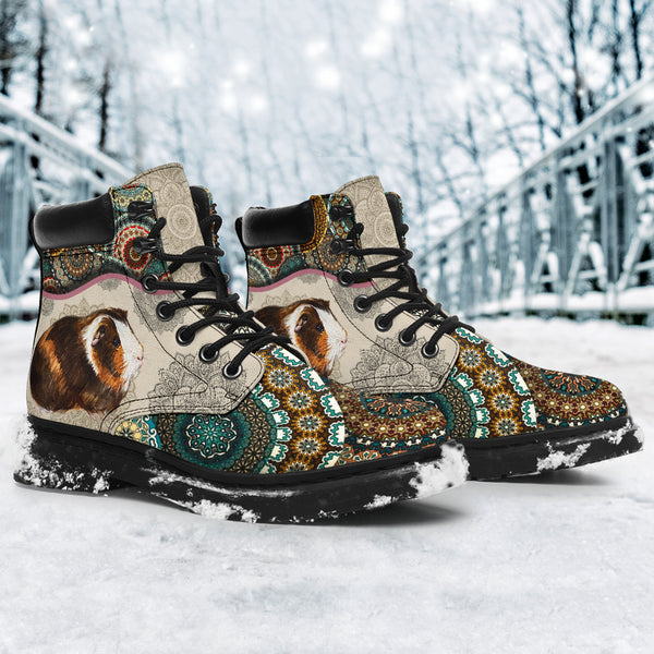 Guinea Pig - Vintage Mandala Asboot Sky - Love All Season Boots