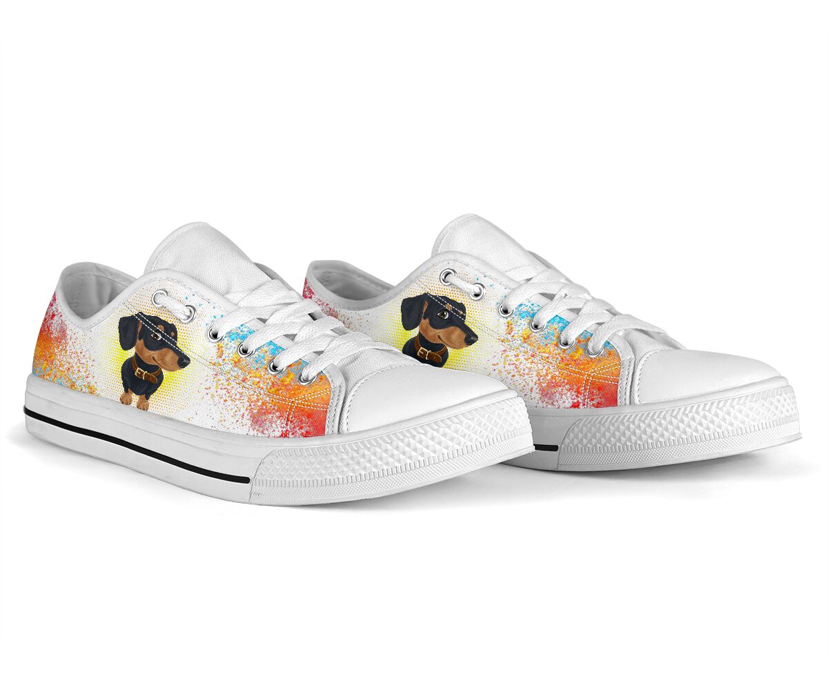 Dachshund Color Halftone - Low Top - Nnd Shoe - Love Love Top Shoes