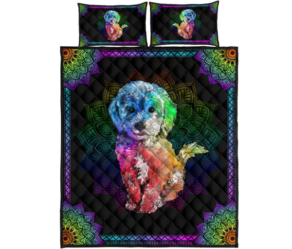 Quilt Bed Set - Poodle 34 - Love Quilt Bedding Set