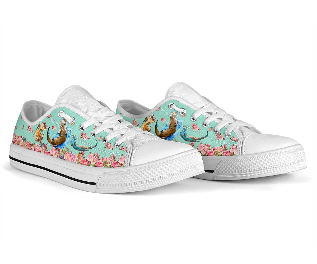 Ferret - Flowers - Low Top Shoe - Love Love Top Shoes