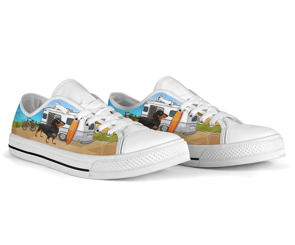 Dachshund And Camper Home- Low Top Shoe - Love Low Top Shoes