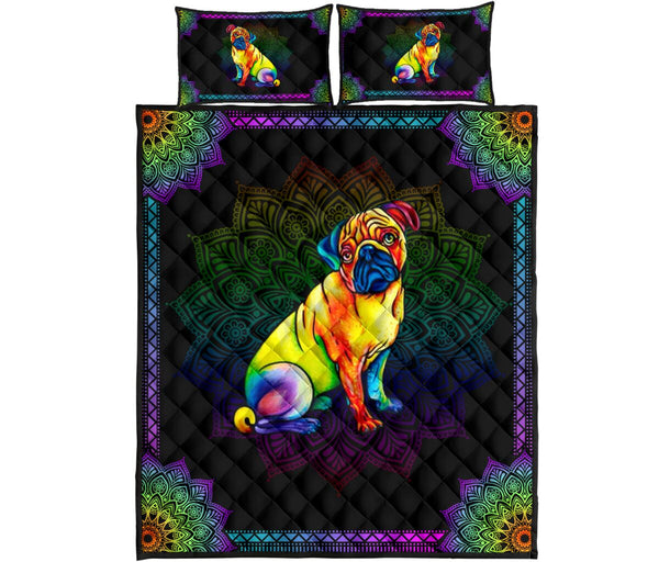 Quilt Bed Set - Pug 59 - Love Quilt Bedding Set