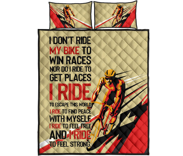 Cycling I Ride - Bed Set - Love Quilt Bedding Set