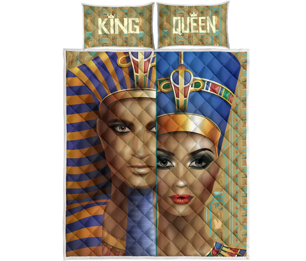Egyptian King Queen - Bed Set - Love Quilt Bedding Set
