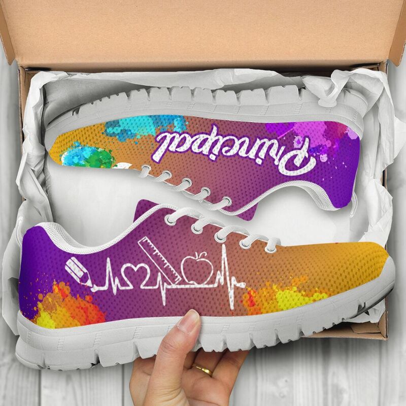 Principal Art Purple Gold Kd Sneakers, Runni- Love Sneakers