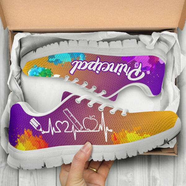 Principal Art Purple Gold Kd Sneakers, Runni- Love Sneakers