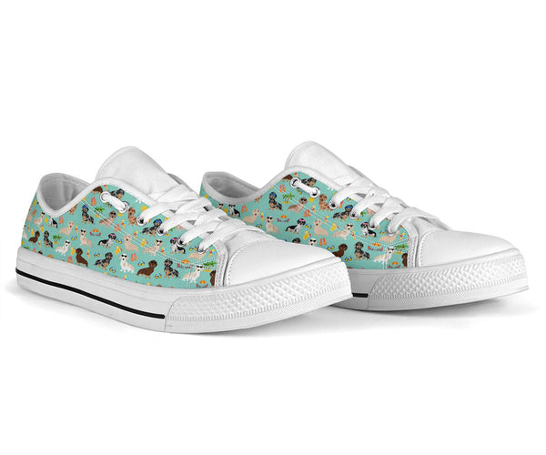 Dachshund Low Top Shoes - Love Low Top Shoes