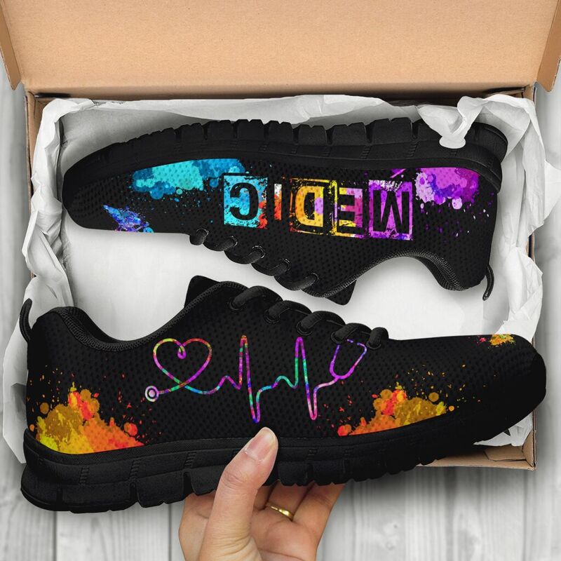Medic Heartbeat Art Kd Sneakers, Running Shoes, Shoes For Women, Shoes For Men, Custom Shoes- Love Sneakers