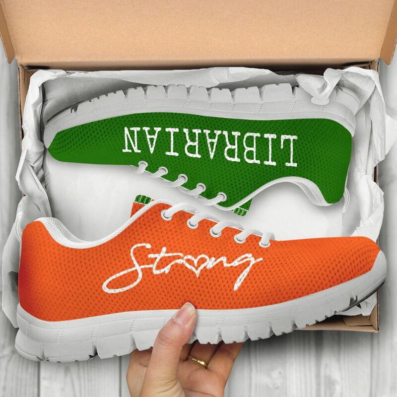 Librarian Black Orange Green Kd Sneakers, Runni- Love Sneakers