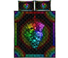 Quilt Bed Set - Colorful - Skull 78 - Love Quilt Bedding Set