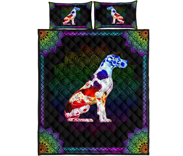 Quilt Bed Set - Great Dane 41 - Love Quilt Bedding Set