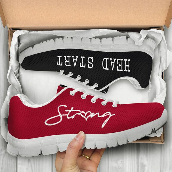 Head Start Black Red Sneakers, Runni- Love Sneakers