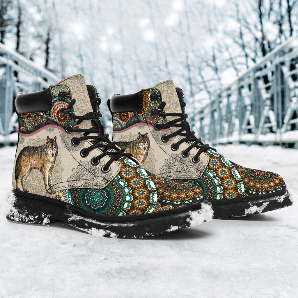 Wolves - Vintage Mandala Asbook Sky Kd- Love All Season Boots