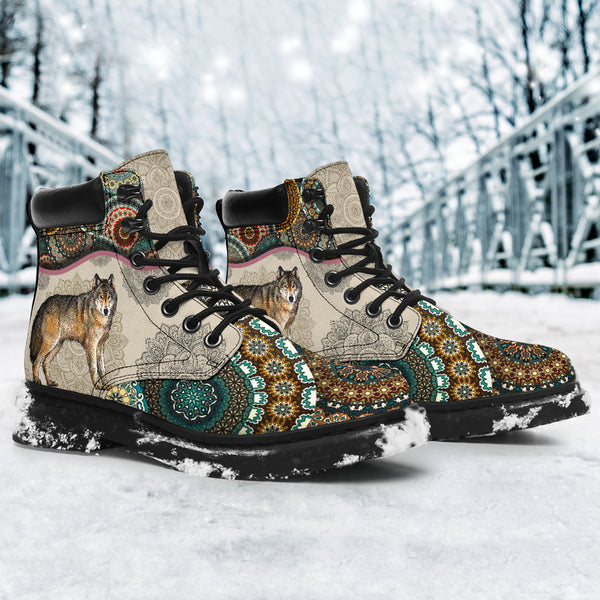 Wolves - Vintage Mandala Asbook Sky Kd- Love All Season Boots