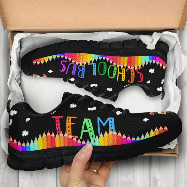 School Bus Woman Team Sneakers, Runni- Love Sneakers