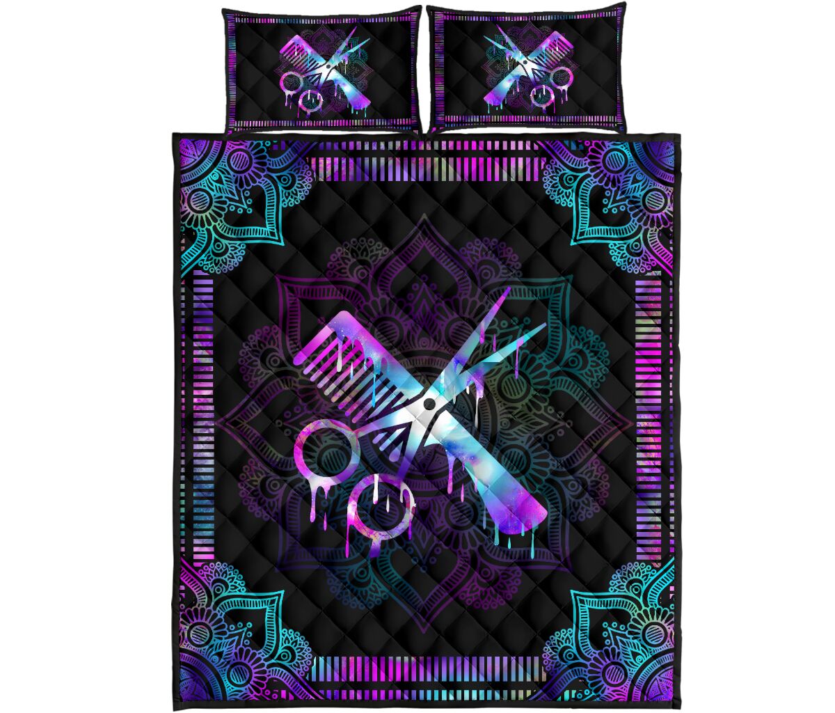 Hairstylist Galaxy - Bed Set - Love Quilt Bedding Set