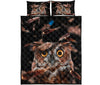 Owl Pattern Style Quilt Bed Set 8- Love Quilt Bedding Set