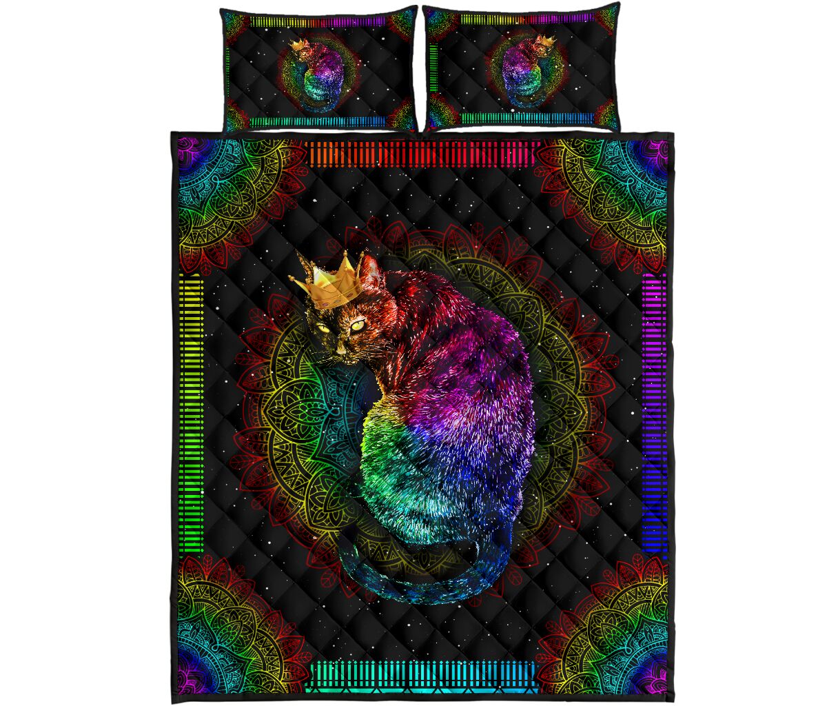 Quilt Bed Set - Colorful - Cat 14 - Love Quilt Bedding Set