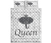 Elephant - Queen - Love Quilt Bedding Set