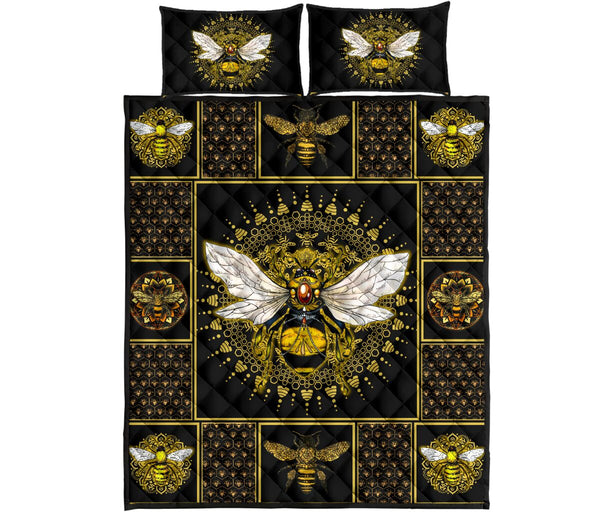 Queen Bee - Quilt Bed Set - Love Quilt Bedding Set