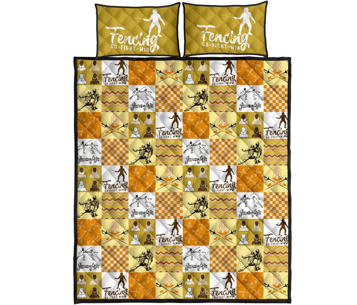 Fencing Life - Bed Set - Love Quilt Bedding Set