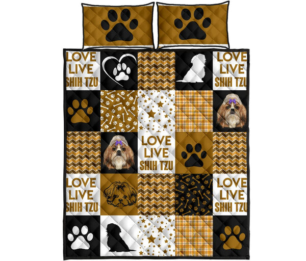 Quilt Bed Set - Shih Tzu 59 - Love Quilt Bedding Set