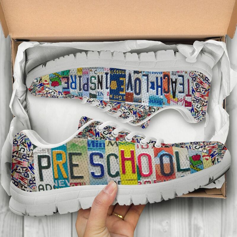 Preschool License Plates Sneakers, Running Shoes, Shoes For Women, Shoes For Men, Custom Sh- Love Sneakers