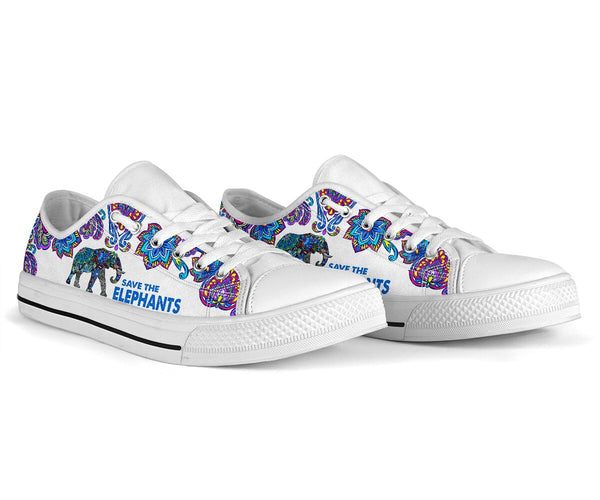 Save The Elephants Low Top Shoes