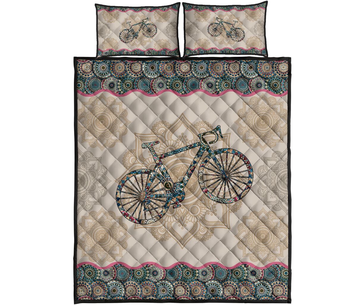 Cycling Mandala - Bed Set - Love Quilt Bedding Set