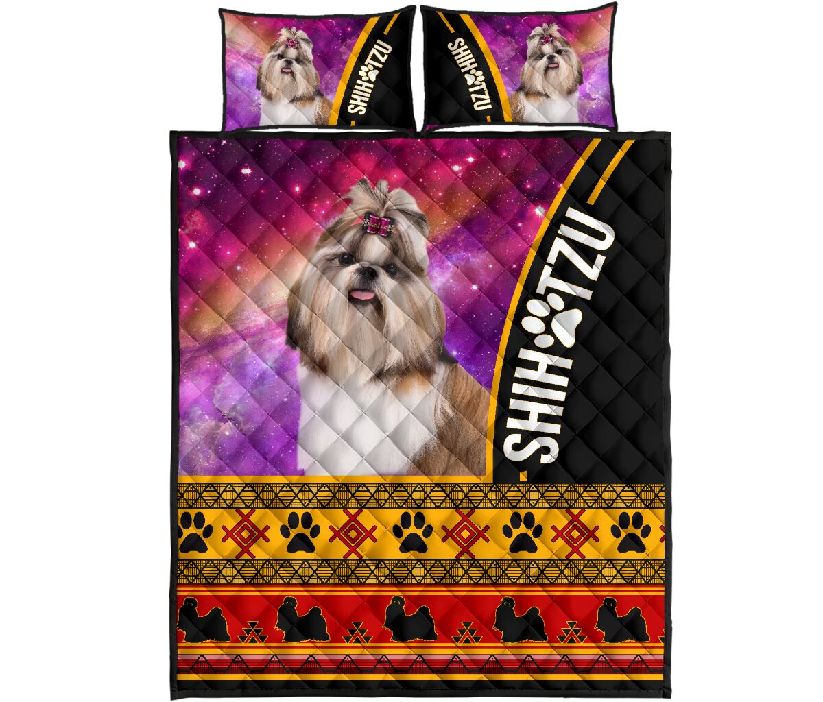 Shih Tzu Native - Bed Set - Love Quilt Bedding Set