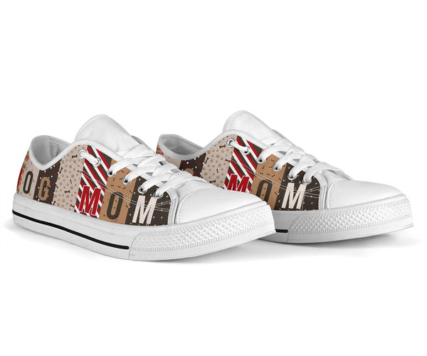 Dog Mom Pattern Vector Low Top -  Shoes