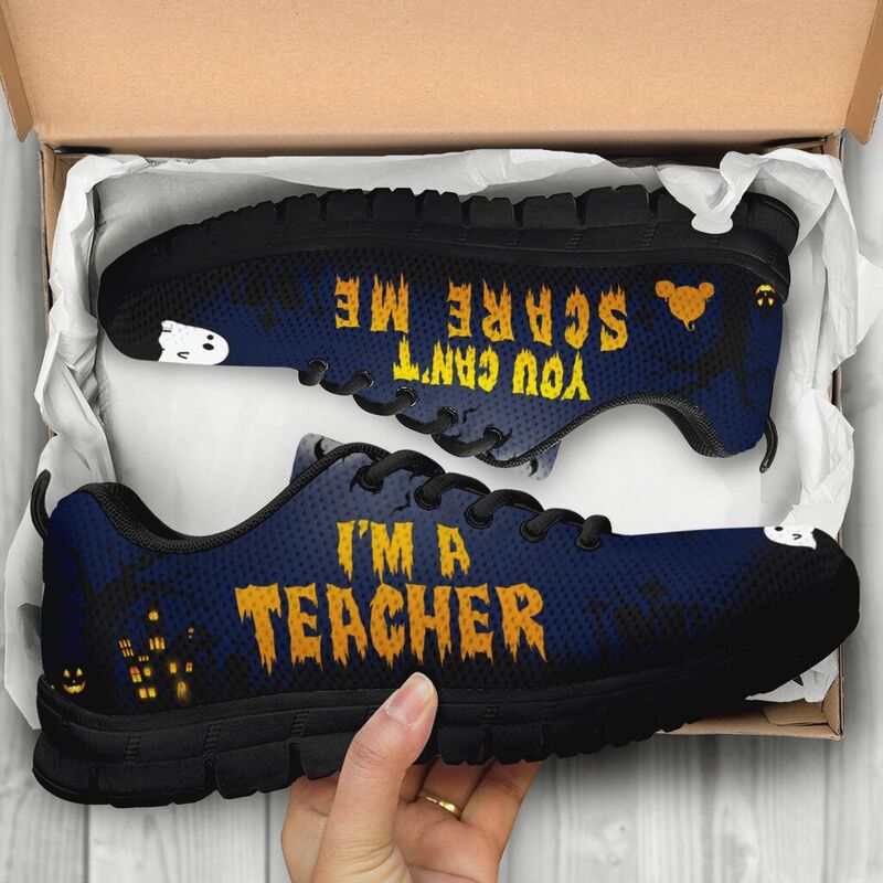 Teacher Halloween Shoes Sneakers, Running Shoes, Shoes For Women, Shoes For Men, Custom Shoe- Love Sneakers